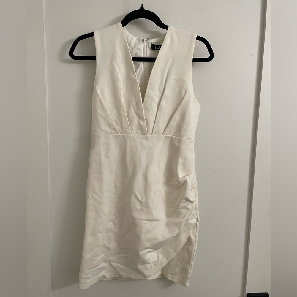 NWT Lulu’s Cocktail Hour Ivory Wrap Dress